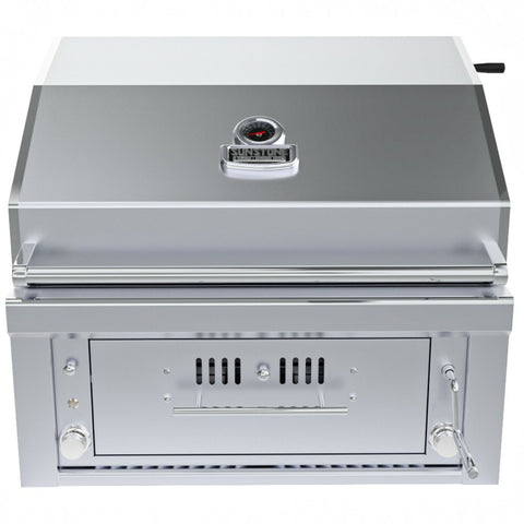SUNSTONE METAL PRODUCTS 30" GAS BURNERS HYBRID SINGLE ZONE CHARCOAL/WOOD BURNING WITH INFRA-RED BURNER GRILL SUNCHSZ30