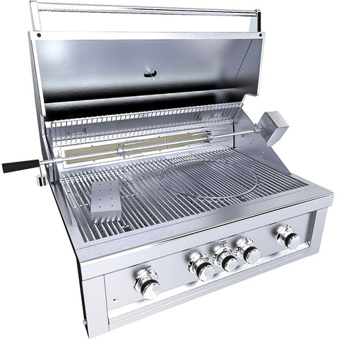 SUNSTONE METAL PRODUCTS RUBY 4 BURNER PRO-SEAR 36" WITH INFRA-RED RUBY4BIR