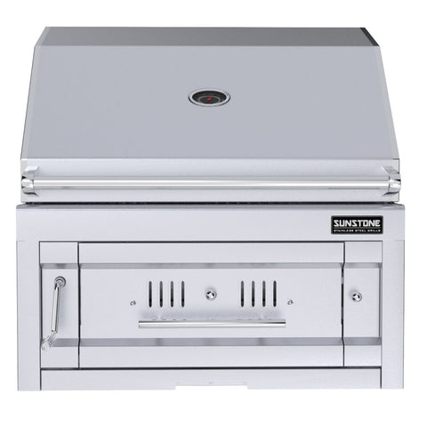 SUNSTONE METAL PRODUCTS 28" SINGLE ZONE 304 STAINLESS STEEL CHARCOAL GRILL SUNCHDZ28