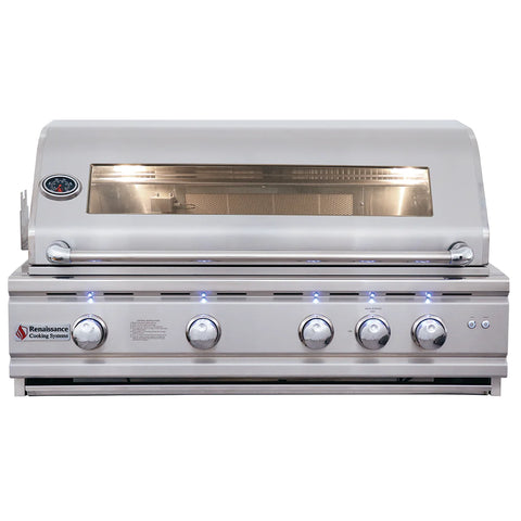RENAISSANCE COOKING SYSTEMS 42" CUTLASS PRO BUILT-IN GRILL WITH WINDOW RON42AW