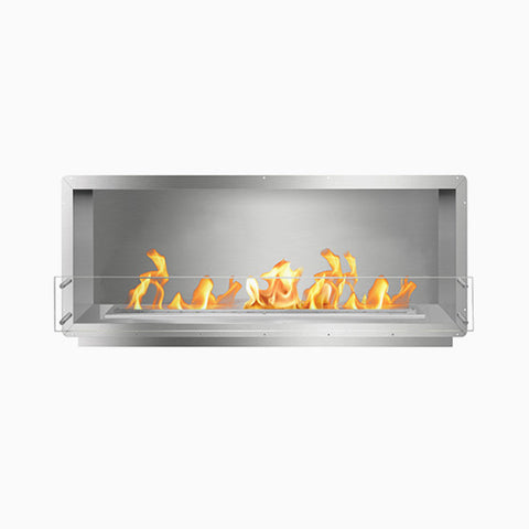 THE BIOFLAME 60" SINGLE SIDED FIREBOX FB-SS-60-48M-Silver-Spacer