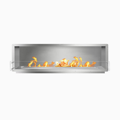 THE BIOFLAME 84" SINGLE SIDED FIREBOX FB-SS-84-60M-Silver-Spacer